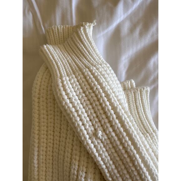 Women’s Varley Gracie Chunky Knit Textired Sweater Fisherman size M Quiet Luxury - Picture 8 of 8